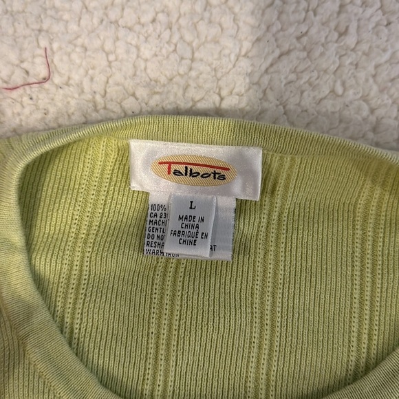 Talbots button up sweater/long sleeve size large women’s - Picture 5 of 6